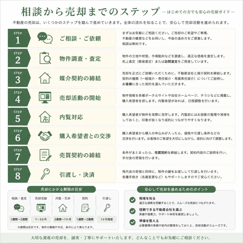 不動産売却の流れ