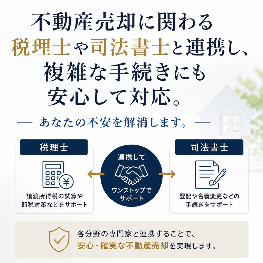 専門家との連携で円滑に手続き
