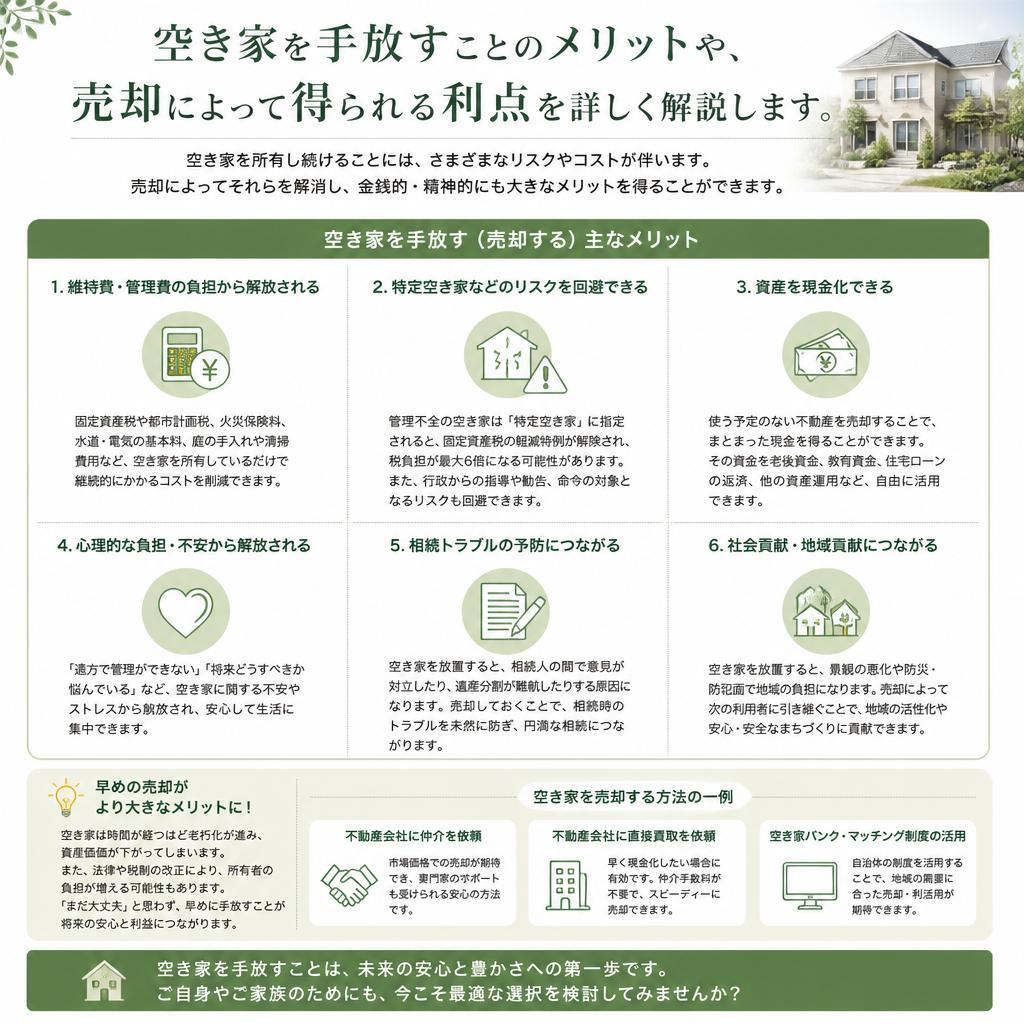 空き家売却のメリット