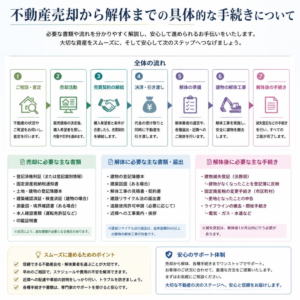 具体的な手続きと流れ