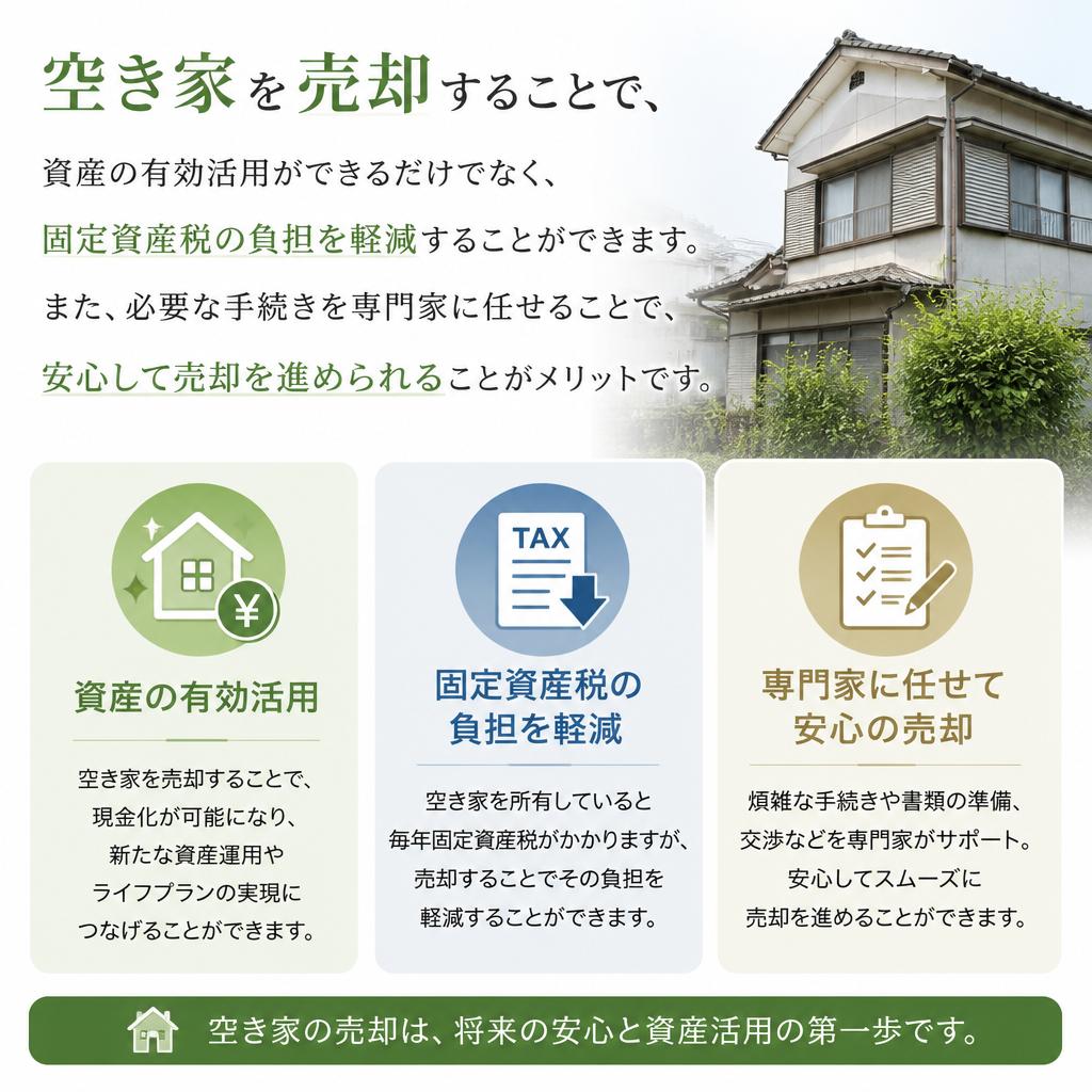 空き家を売却するメリット