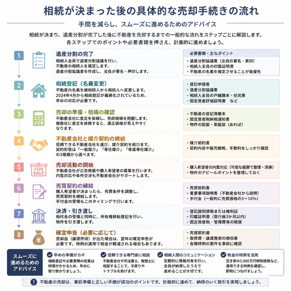 不動産の売却手続きの流れ