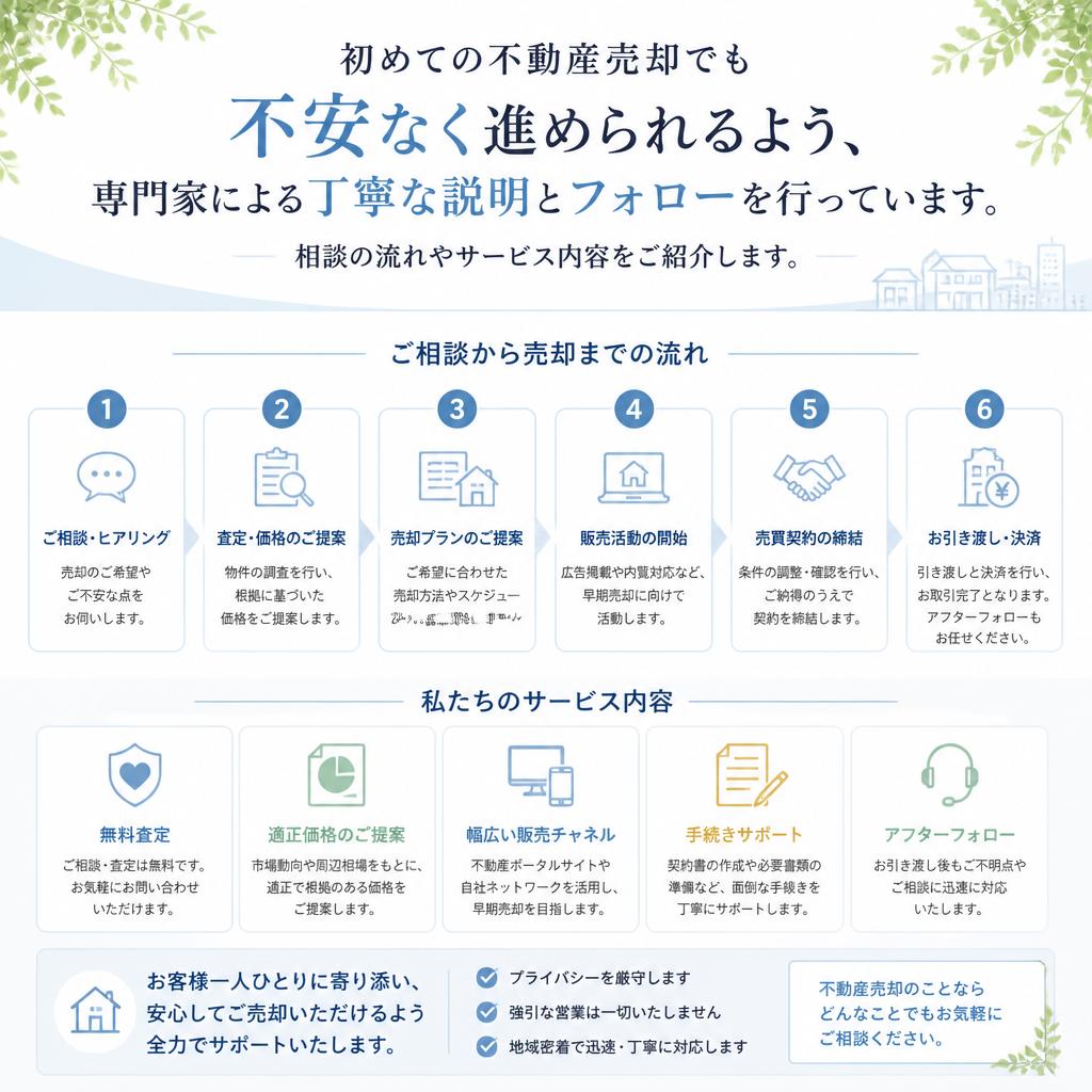 初めての方も安心のサポート体制
