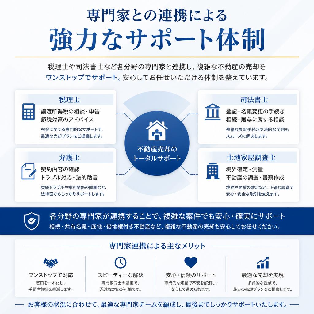 専門家によるサポート体制