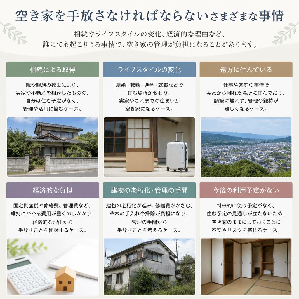 空き家を売却する理由とは？