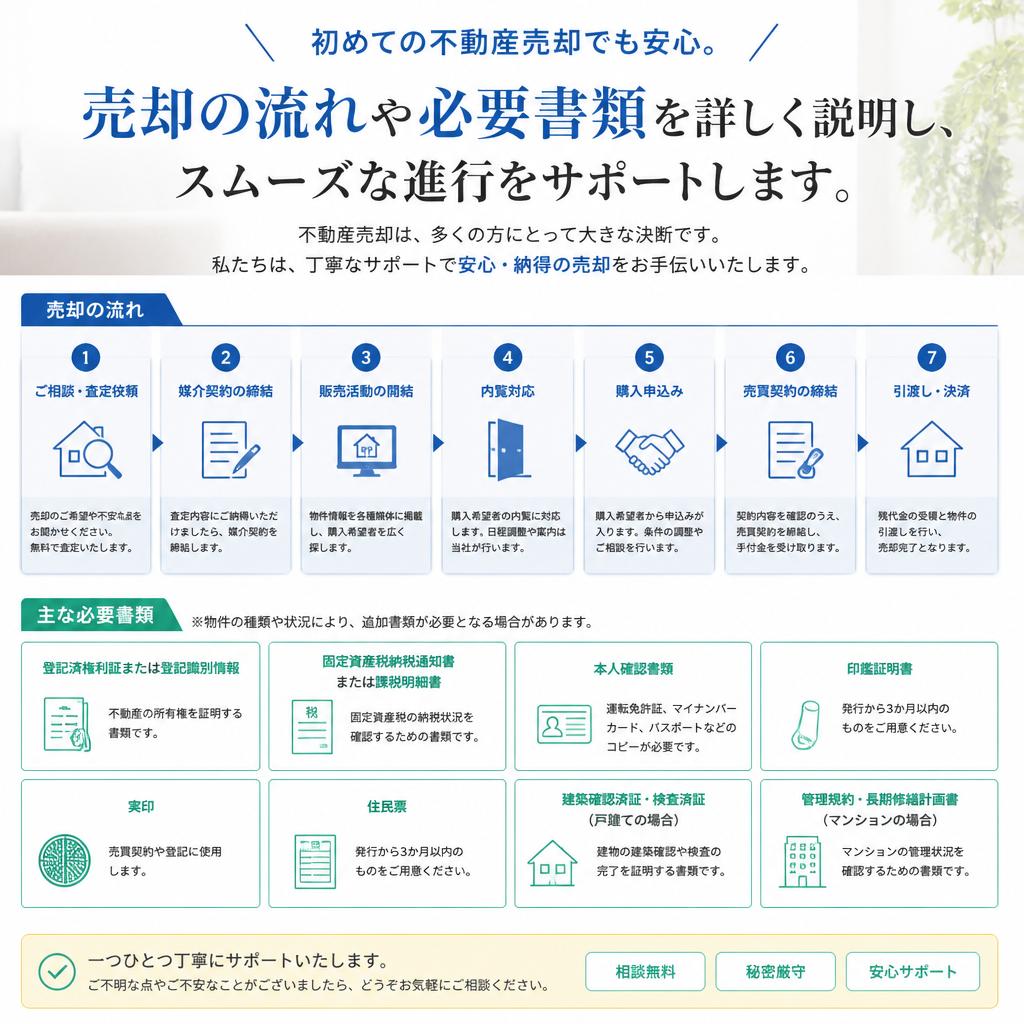 スムーズな売却手続きの流れ