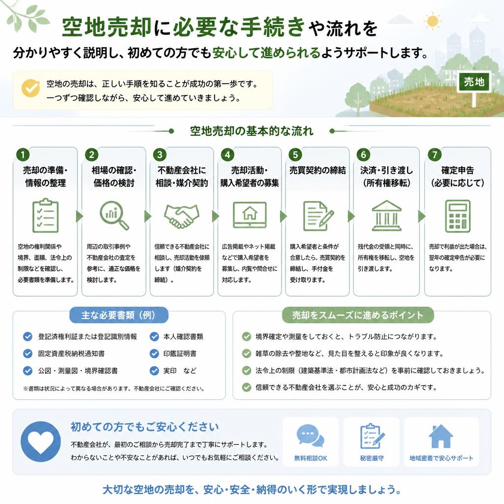 売却プロセスのご案内