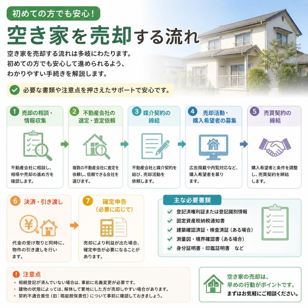 空き家の売却プロセス