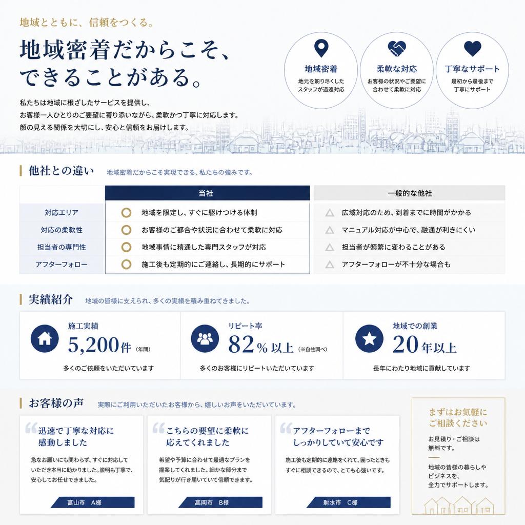 当社が選ばれる理由