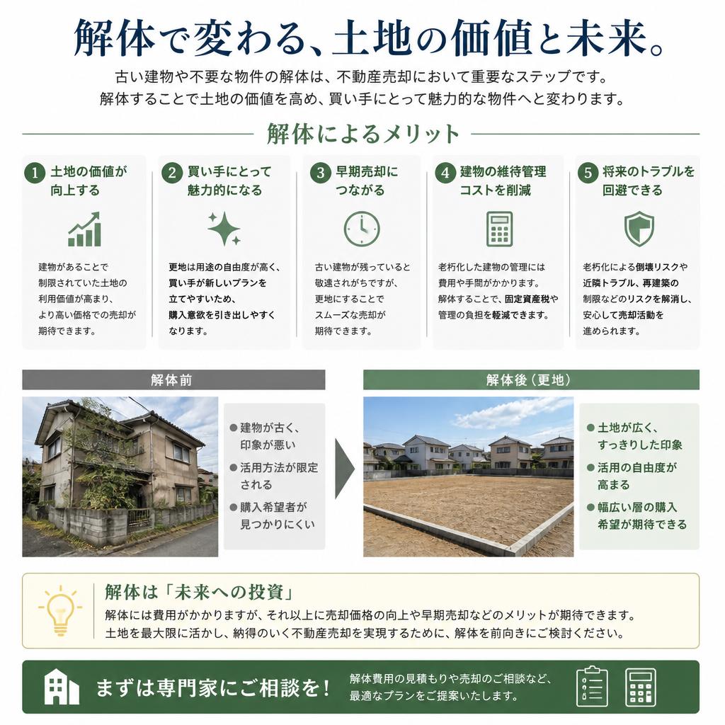 解体の必要性とメリット