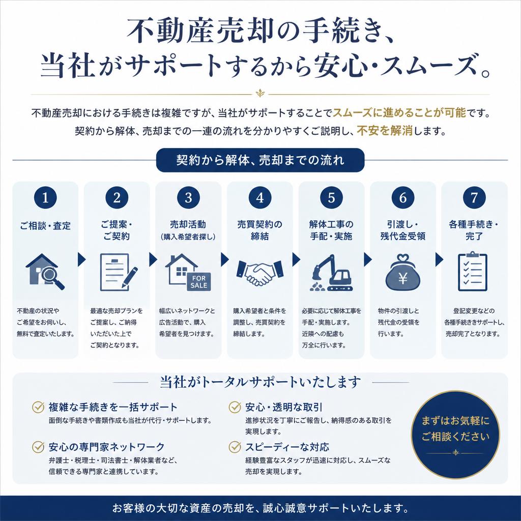 スムーズな売却手続きの流れ