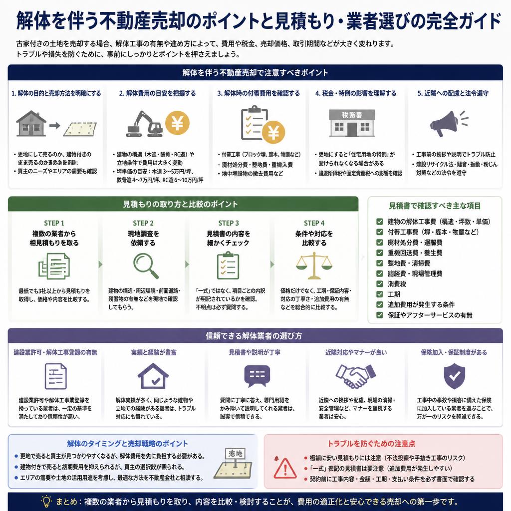 売却前に知っておくべきポイント