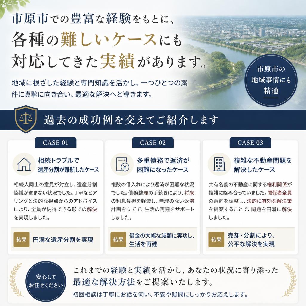 実績に基づく信頼のサポート