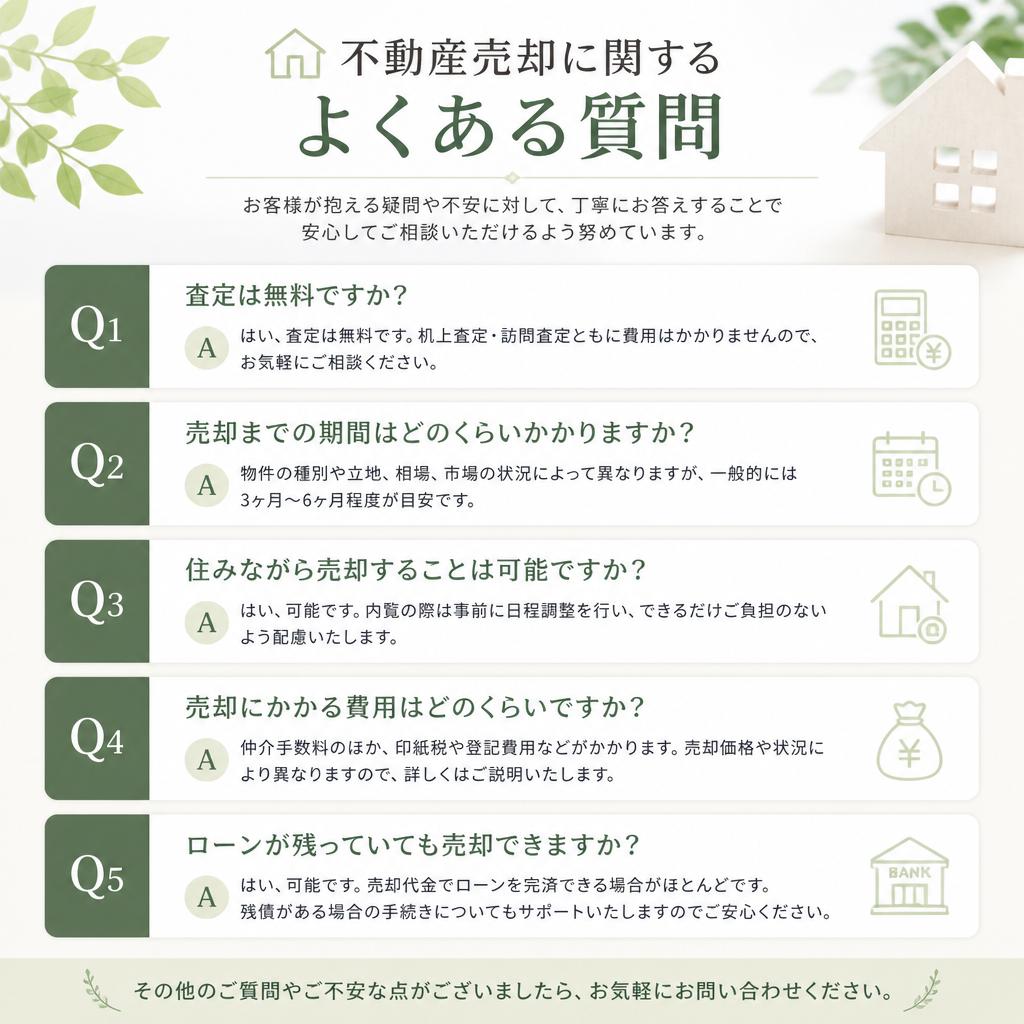 よくある質問：不安を解消するために