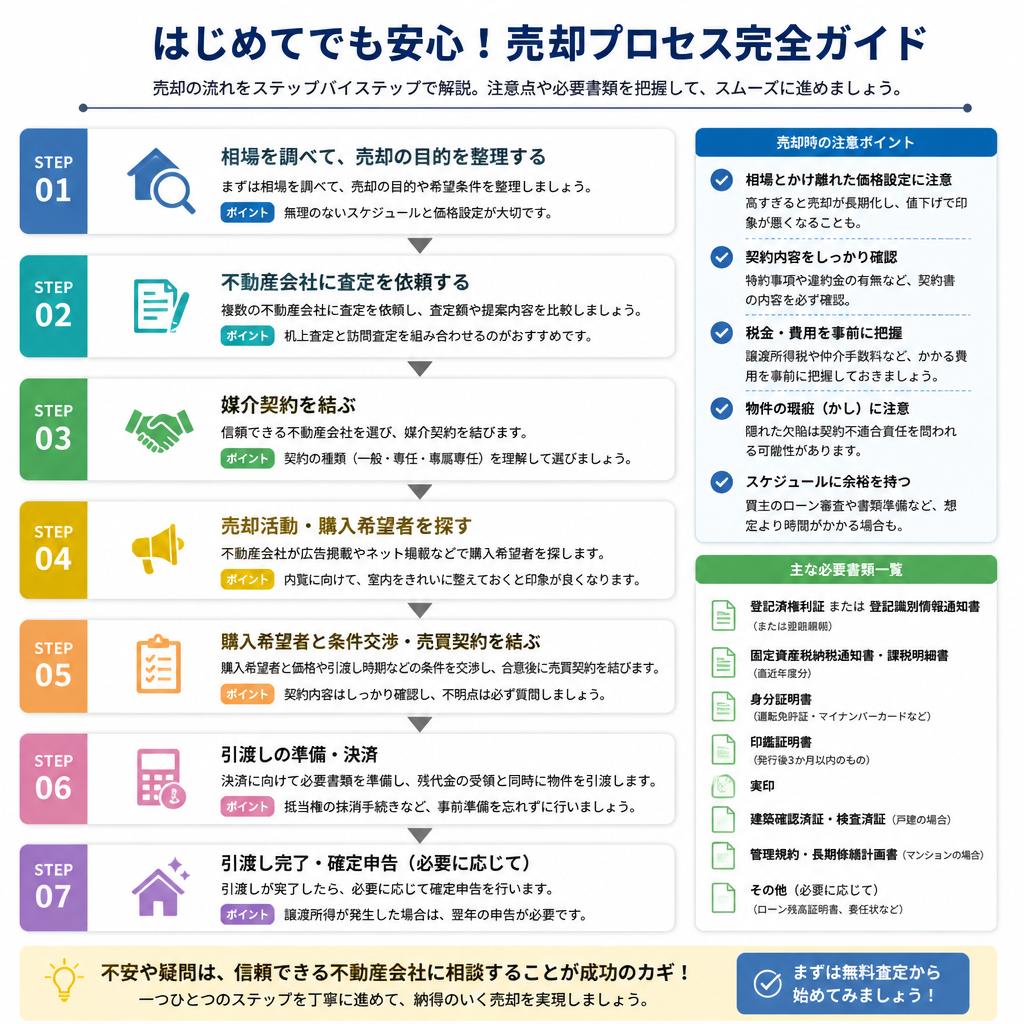 空家売却の流れと注意点