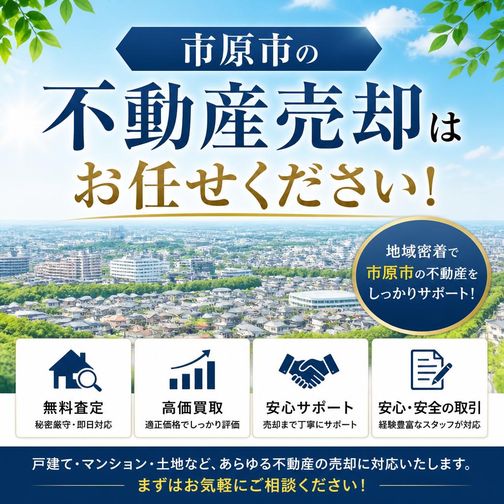 市原市の不動産売却はお任せください！