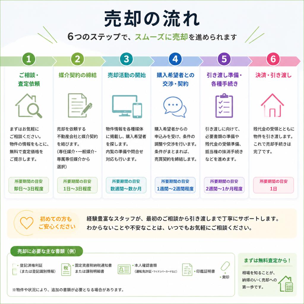 スムーズな売却手続きの流れ