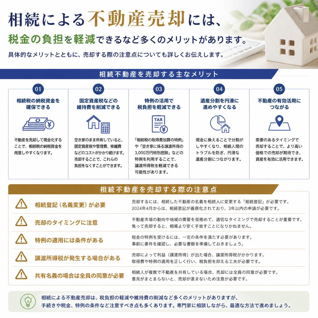 相続に伴う不動産売却のメリット