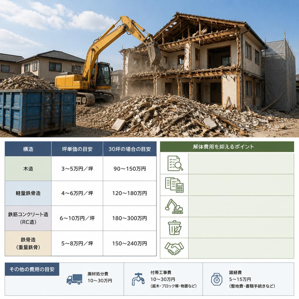気になる解体費用とは？